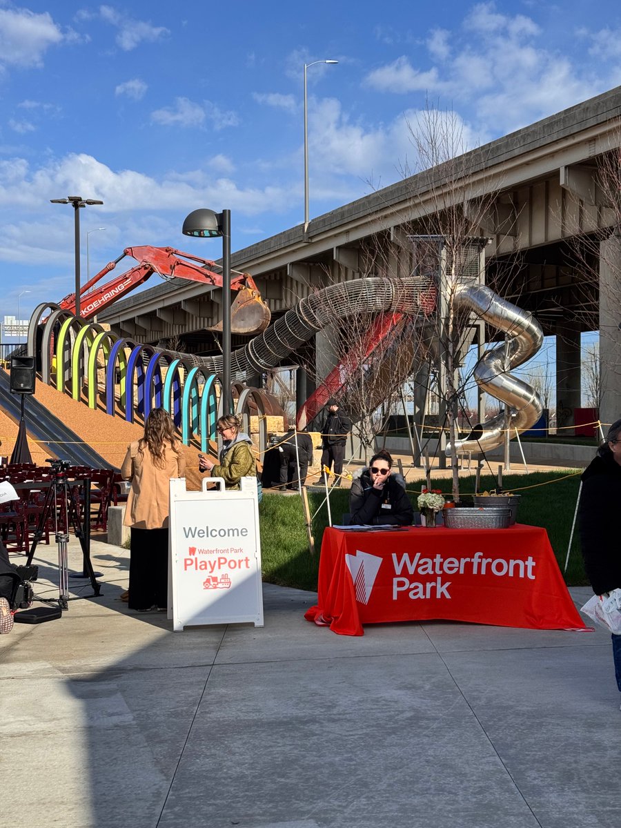 Exciting news for Louisville families! Waterfront Park's 'PlayPort' playground officially opens today. This innovative play area repurposes construction and boating equipment to offer interactive STEM-based experiences for children of all ages. It is located on Rowan Street!