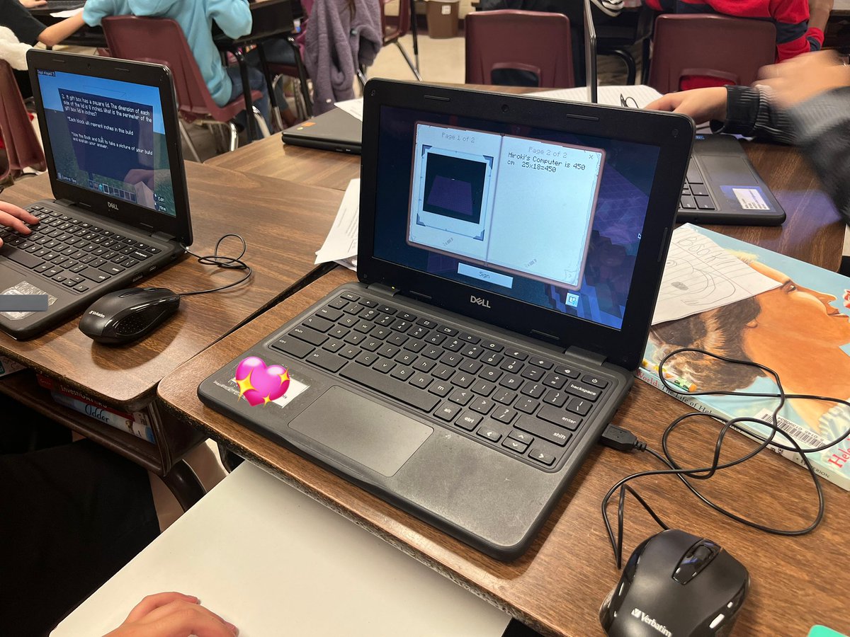 Lucia Soto (@techcoachsoto) on Twitter photo 4th graders at <a href="/NISDElrod/">Elrod ES</a> are “seeing” how to fill in the area of a model. We used <a href="/PlayCraftLearn/">Minecraft Education</a> to build out math equations of area and perimeter. Then they typed out how they solved the equations. I loved hearing “Ms. Soto, I really like this!” <a href="/NISDAcadTech/">NISD Academic Tech</a> #NISDBLIA 4th graders at <a href="/NISDElrod/">Elrod ES</a> are “seeing” how to fill in the area of a model. We used <a href="/PlayCraftLearn/">Minecraft Education</a> to build out math equations of area and perimeter. Then they typed out how they solved the equations. I loved hearing “Ms. Soto, I really like this!” <a href="/NISDAcadTech/">NISD Academic Tech</a> #NISDBLIA