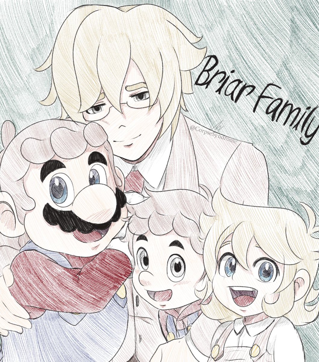 CorpseSyndrome's tweet photo. In the meantime, enjoy this silly art I did of Mario and Riba's hypothetical children.
The twins, Mezzaluce (Twilight) ♂ and Mattina (Morning) ♀
Obviously this isn't canon. I was just bored. 
Slight Delirium DLC spoiler with the family name.
#MarioTheMusicBox https://t.co/FgpPpel9UV