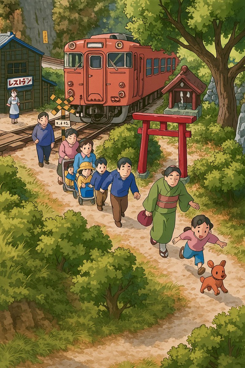 わっホンマや！
ChatGPTに写真食わせて、アニメタッチにしてくれって言ったらほんとにしてくれた！
すげーー！！
#鉄道模型 #Nゲージ #ジオラマ