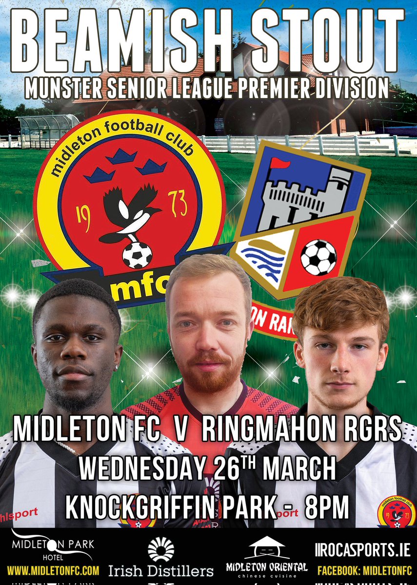 An exciting game ahead tonight in knockgriffin Park , come down and get behind the magpies 🙌