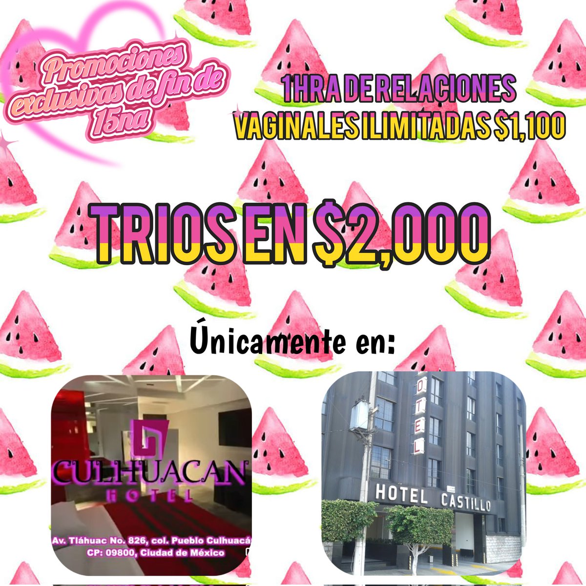 Promoción rica y sabrosa con esta morena cojelona 🤤🔥
Ya disponible 🍉✨
Agendo únicamente por WhatsApp 5574577226 💌💕 horarios disponibles 🔥🍉
Hoy asi me ves llegar bien putona a tocar tu puerta 🤤🤤🤤