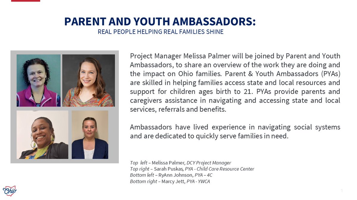 Have you registered yet? Registration for the first prevention webinar of April is open! 

Join us as we hear from the Parent and Youth Ambassadors on Wednesday April 2nd at 11am. Visit octf.ohio.gov/aprilwebinars to learn more and register. 
#EnsureTheyShine 💙
#CAPM2025