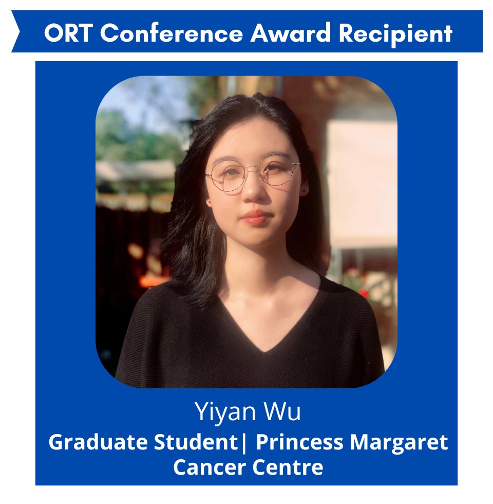 The Office of Research Trainees (ORT) at UHN (@uhntrainees) on Twitter photo Congratulations Yiyan Wu on receiving an ORT Conference Participation Award!
Yiyan is a PhD student in <a href="/fgaiti/">Federico Gaiti</a> 's Lab at the <a href="/PMResearch_UHN/">Princess Margaret Cancer Centre Research</a>. Her research focuses on understanding glioblastoma biology, particularly peri-tumoral malignant cells and their interactions with neurons. Congratulations Yiyan Wu on receiving an ORT Conference Participation Award!
Yiyan is a PhD student in <a href="/fgaiti/">Federico Gaiti</a> 's Lab at the <a href="/PMResearch_UHN/">Princess Margaret Cancer Centre Research</a>. Her research focuses on understanding glioblastoma biology, particularly peri-tumoral malignant cells and their interactions with neurons.