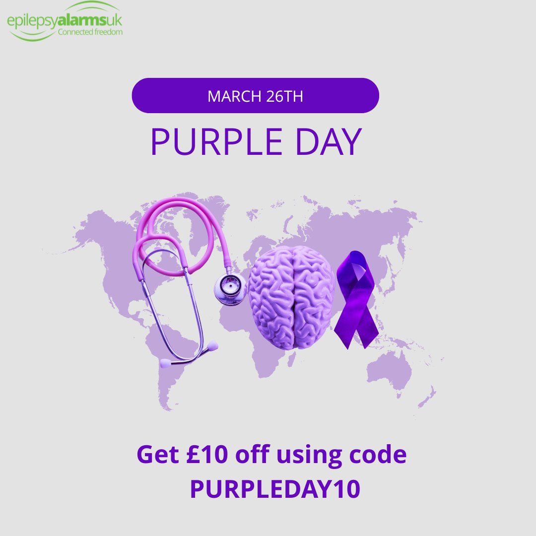 Today is Purple Day –  the international day of #epilepsyawareness💜. Let’s raise awareness, spread support, and stand together for those living with epilepsy. To celebrate we are giving £10 off any order using code: PURPLEDAY10. 

*The offer ends on 31st March.

#purpleday