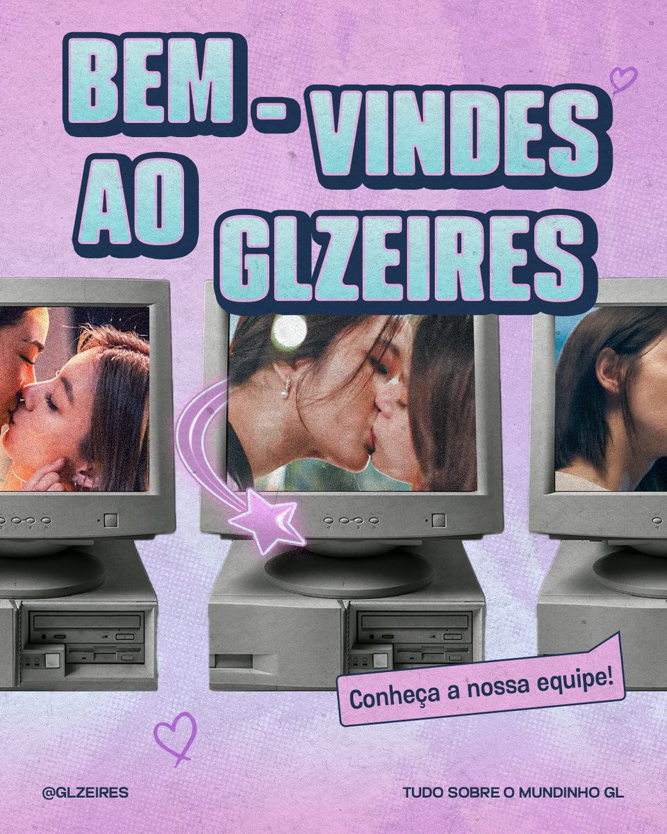 glzeires's tweet photo. 🎬 Bem-vindes ao GLzeires! 🌈

Chegamos pra entregar tudo do mundinho GL: novidades, casais icônicos, curiosidades, memes, edits, fan meetings e muito humor! 💜 

Segue o fio pra conhecer a equipe que vai alimentar esse fandom com conteúdo de qualidade (e um toque de caos 🤭). https://t.co/mhM1IkbVQX