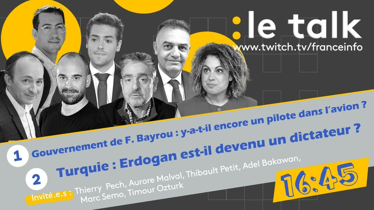 🔴 C’est maintenant dans le Talk de franceinfo ! De 17h à 19h, on parle du gouvernement de François Bayrou, désuni sur plusieurs fronts, dont celui de la laïcité, puis des manifestations monstres en Turquie après l’arrestation du maire d’Istanbul.