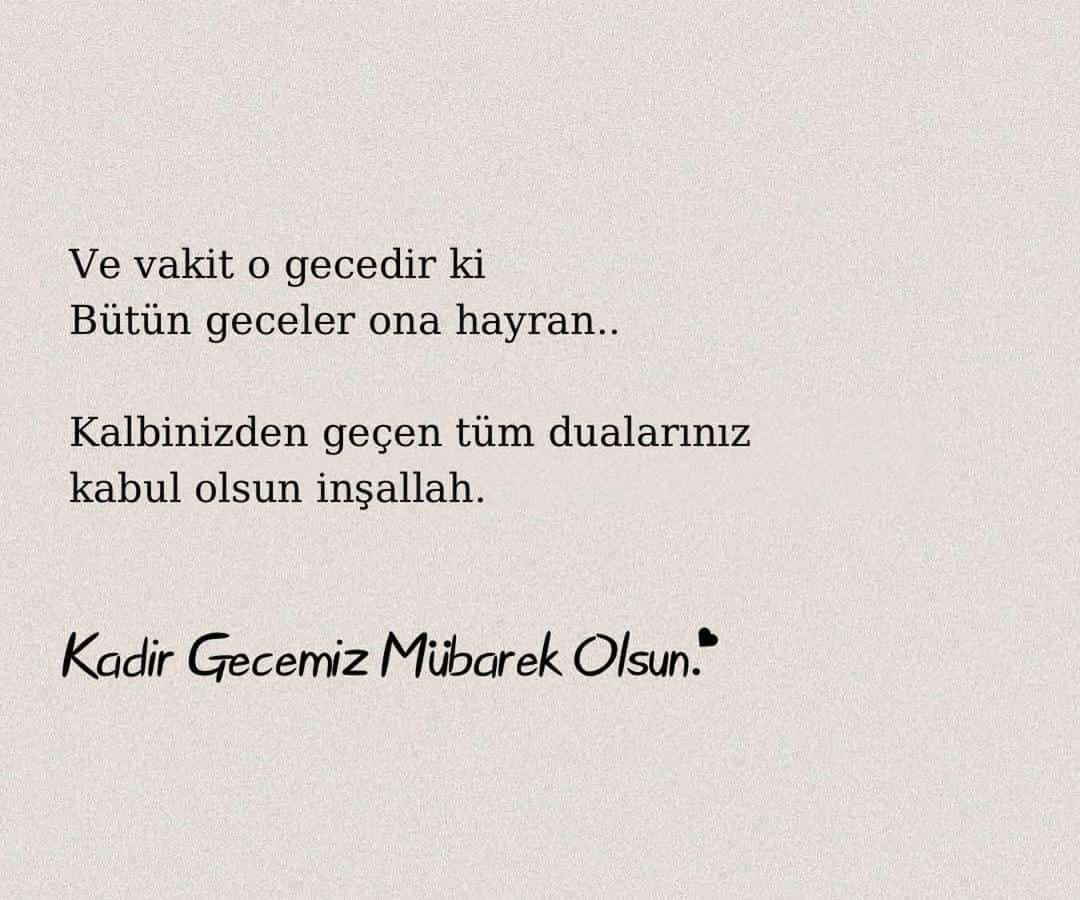 #KadirGecesi