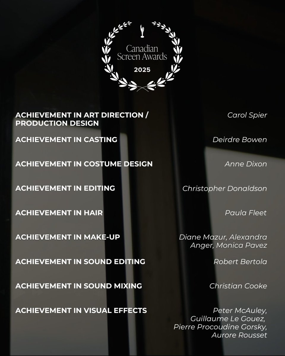THE SHROUDS are taking over. Congratulations to the talent and team behind David Cronenberg’s must-see body horror for their #CdnScreenAwards nominations.