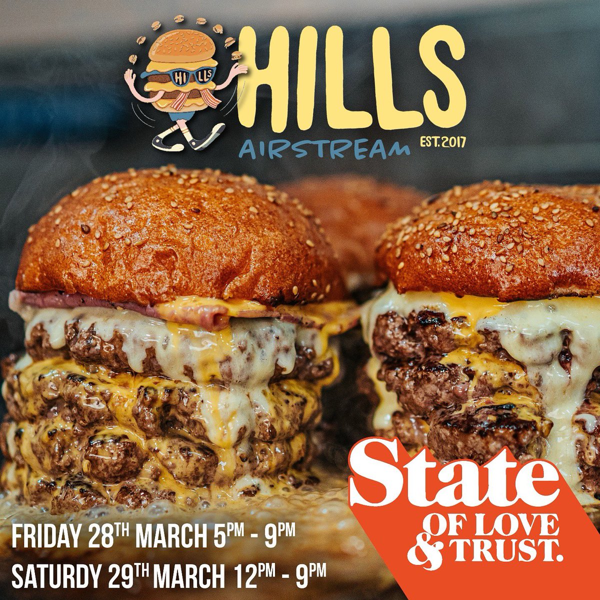State of Love & Trust (@statelovetrust) on Twitter photo The legends from <a href="/HillsBrecon/">HILLS Brecon</a> return!!!
This weekend
No reservations required
See you soon
Team State
X The legends from <a href="/HillsBrecon/">HILLS Brecon</a> return!!!
This weekend
No reservations required
See you soon
Team State
X