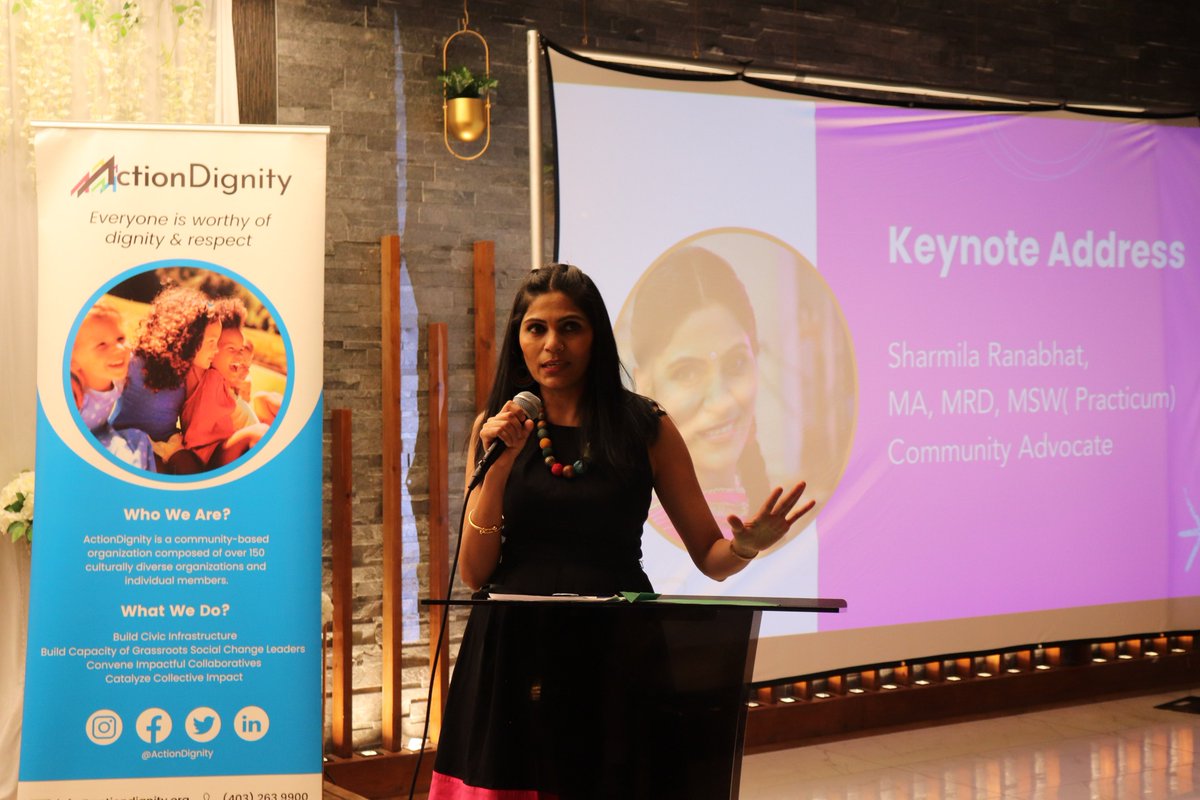 actiondignity's tweet image. Last night, we came together with over 160 attendees to celebrate International Women’s Day—and what an inspiring evening it was! 🎉

Our keynote speaker, Sharmila Ranabhat captivated us with insights from her new storybook - Untold Stories of Racialized Immigrant Women, shedding…