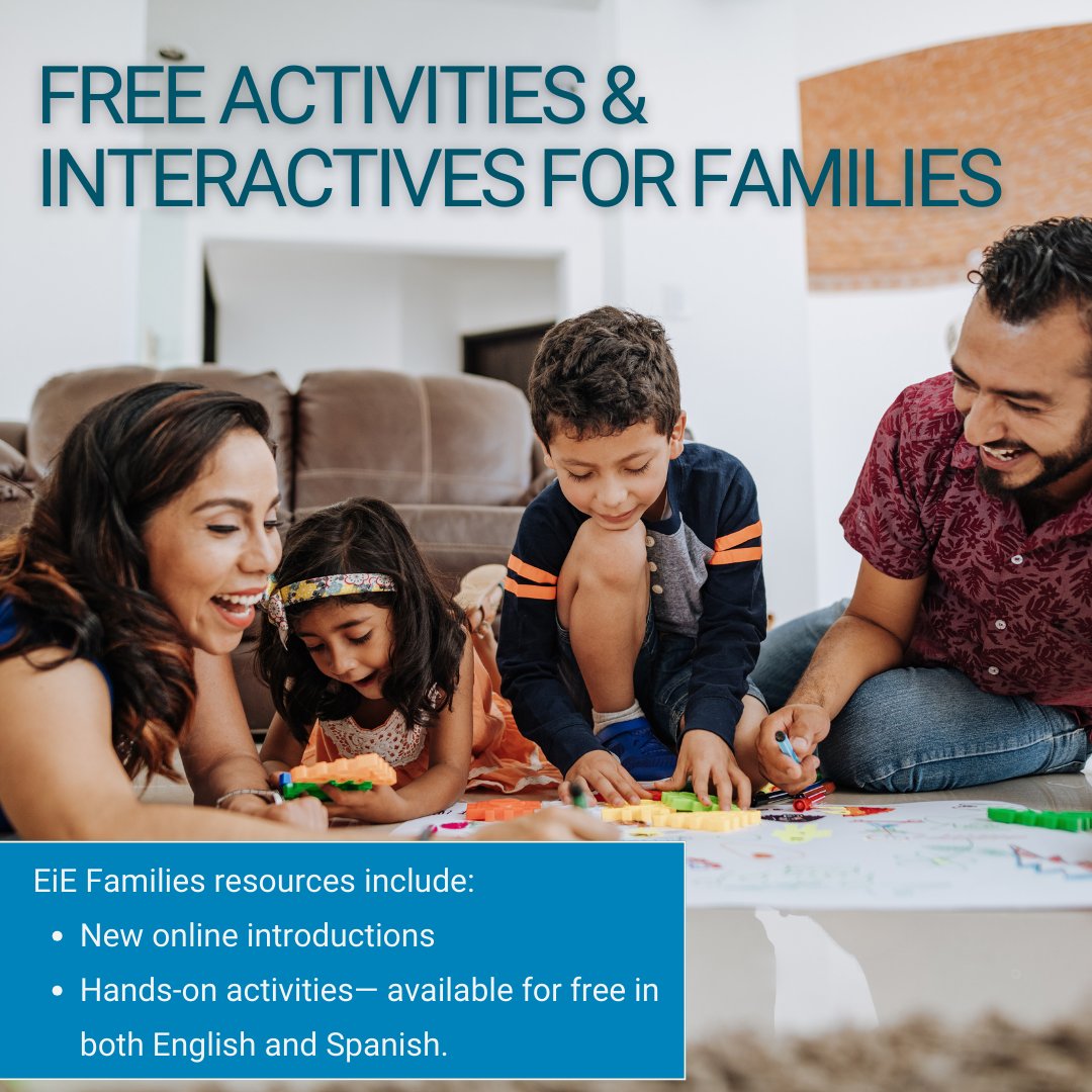 guidegti's tweet image. Explore #STEM at home with EiE Families! Free online intros and hands-on engineering and computer science activities available in English &amp;amp; Spanish: bit.ly/3Zzy2Pl. #EngineeringDesign #STEMForFamilies