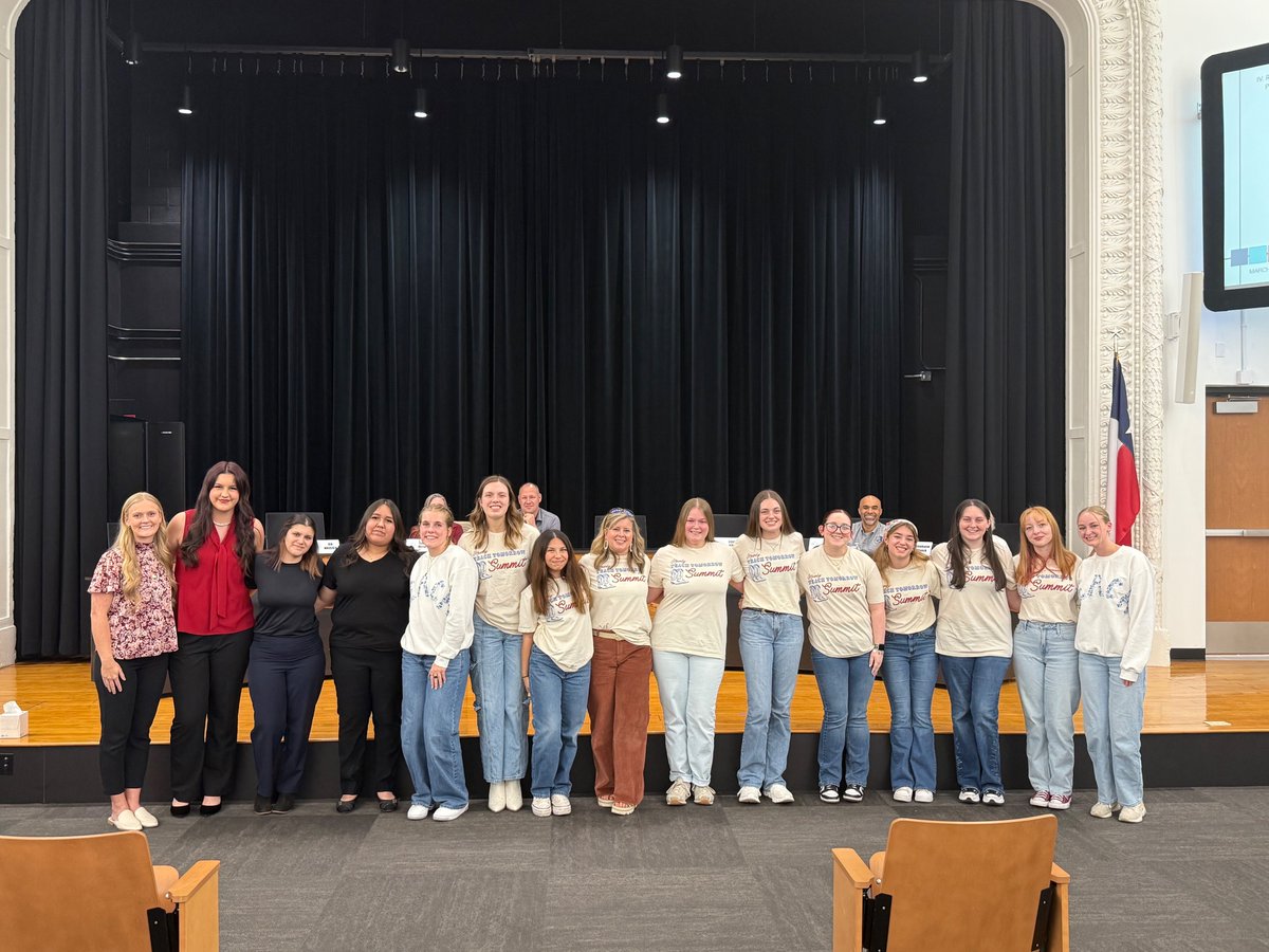 GeorgetownISD's tweet image. At last night&apos;s #GISDBoard meeting, TAFE students from East View and GHS were recognized for competing at State!
Students Abbie Squyres, Ellie House, and Maria Habingreither will compete at Nationals in June.