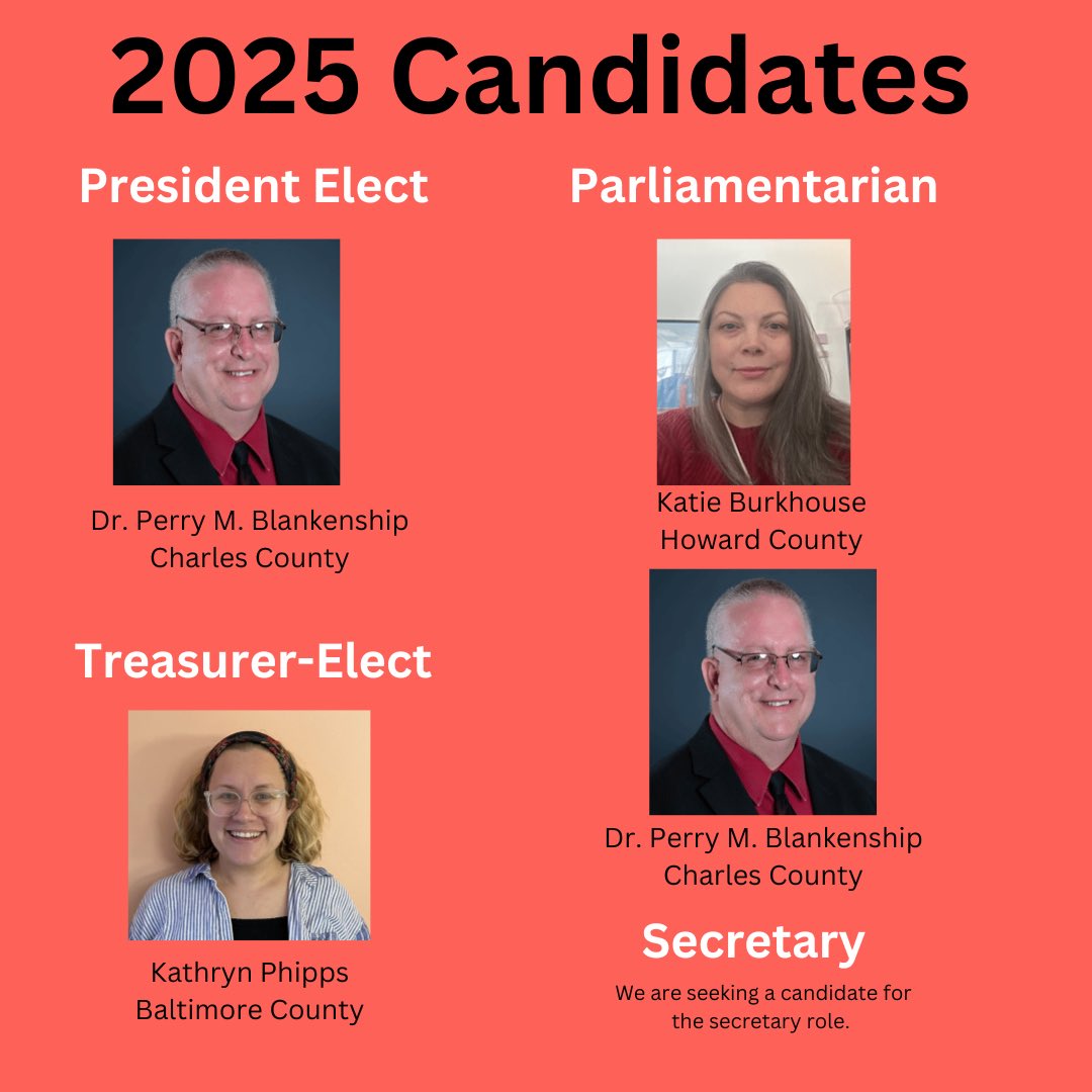 VOTE TODAY 🗳️- MSPA’s 2025 Elections are underway! If you are an active, retired or distinguished member, you are eligible to vote. To learn more about our candidates, visit the MSPA website and click on the events tab. Personal statements are available. Voting closes Friday!
