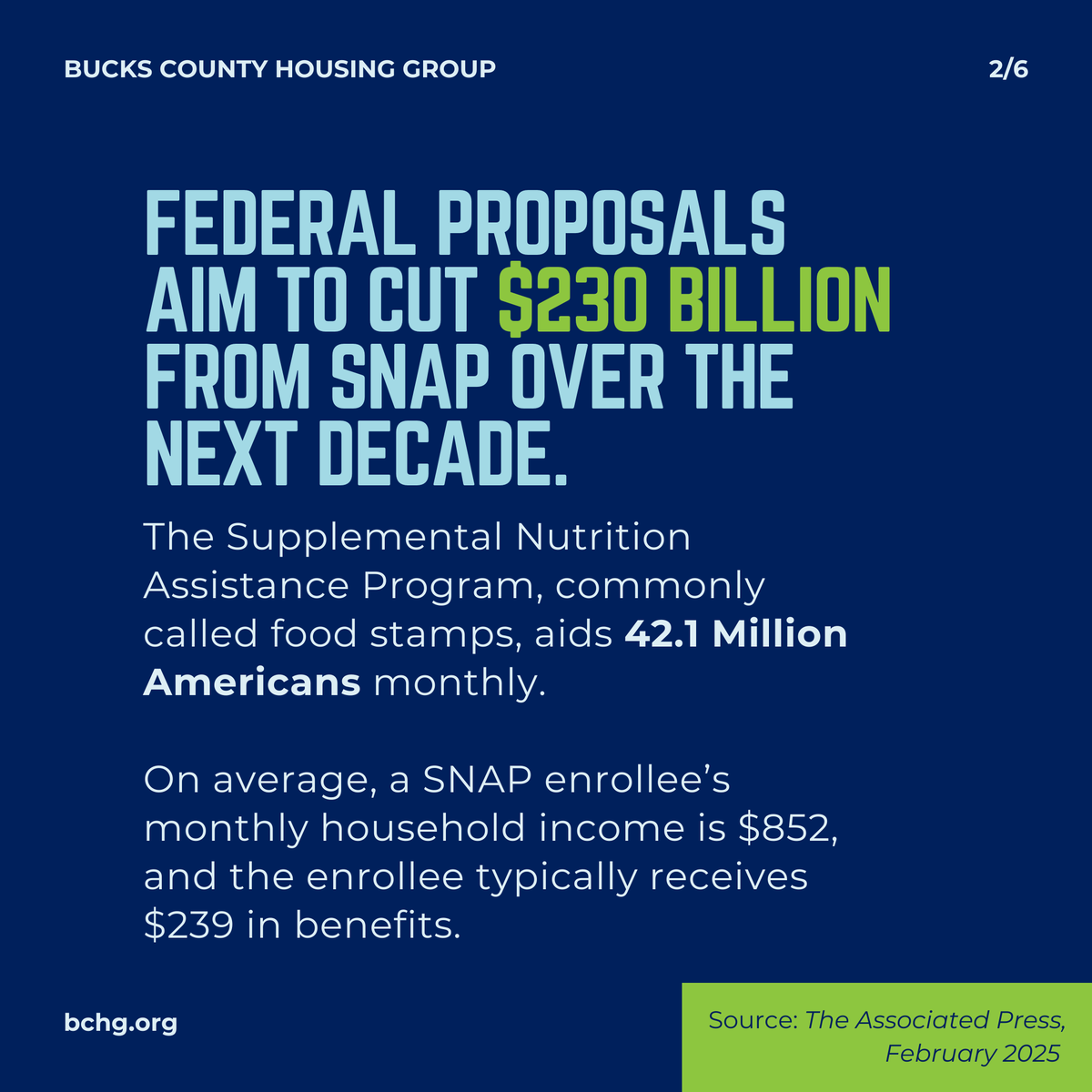 Housing4All's tweet photo. Nearly 48,500 Bucks County residents rely on SNAP to help put food on the table each month—more than the capacity of the Phillies' stadium. With proposed federal cuts to the program looming, our community could face even greater challenges. https://t.co/3ofl6MQYho