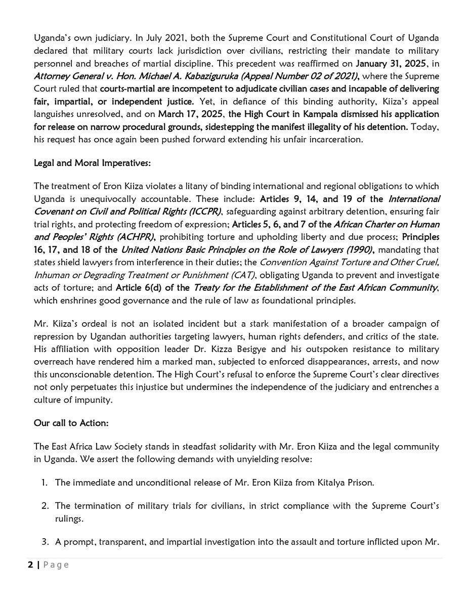 East Africa Law Society(EALS) tweet media