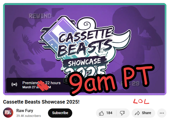 CASSETTE BEASTS 📼 "Sunshine Update" available now tweet media