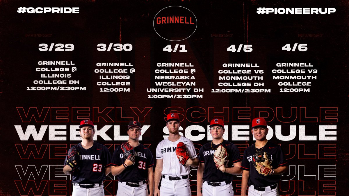 The boys have a busy week! Make sure to follow us along the way! 

#GCPride #PioneerUp
