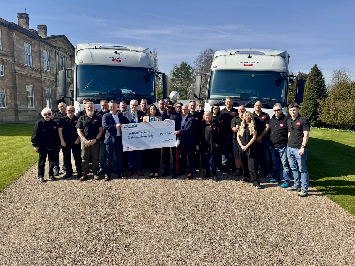 Yorkshire Aid Convoy π¬π§πΊπ¦π (@yorkshireaid) on Twitter photo And weβre off! Thank you so much <a href="/bowcliffehall/">Bowcliffe Hall</a> for looking after us so well! βοΈ And thank you again to @hirenixon hire for the fantastic donation and all your help over years! Keep an eye out for updates as we go ππ»πΊπ¦ππ» And weβre off! Thank you so much <a href="/bowcliffehall/">Bowcliffe Hall</a> for looking after us so well! βοΈ And thank you again to @hirenixon hire for the fantastic donation and all your help over years! Keep an eye out for updates as we go ππ»πΊπ¦ππ»