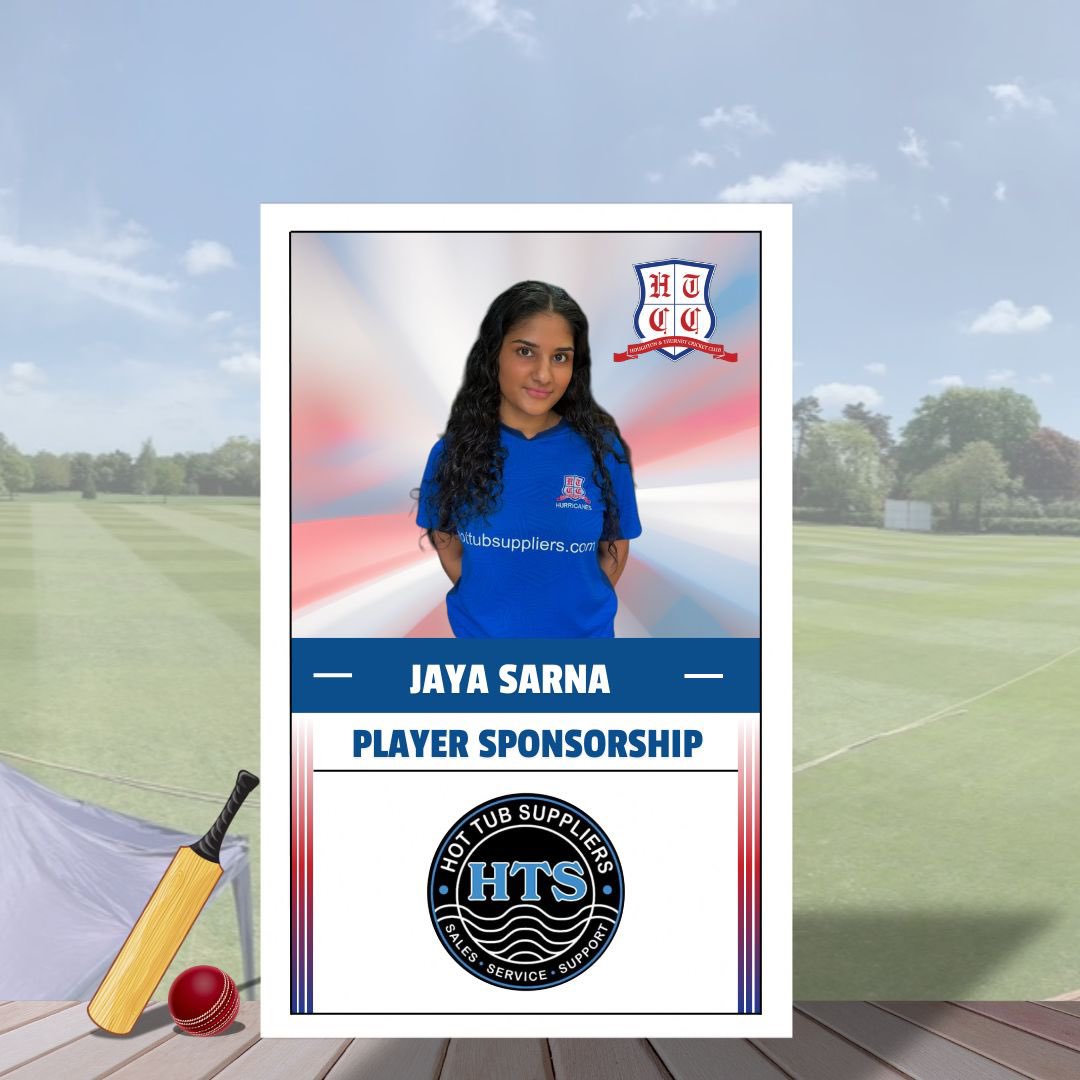 🚨PLAYER SPONSORSHIP🚨

Big thanks to Arun at Hot Tub Suppliers for sponsoring Jaya for the 2025 season🏏🔵🔴⚪️