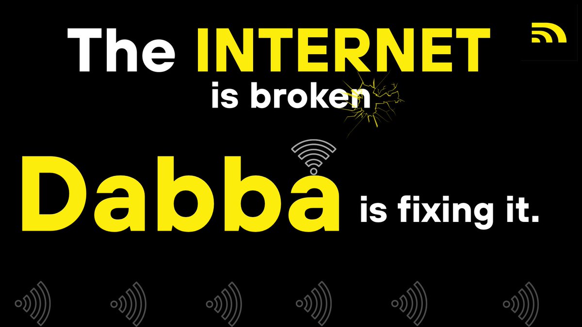 financepratap's tweet photo. We all sometimes feel like our internet bill is too high, the speed is too slow, or our area is just ignored by ISPs.🧐

That's because: The internet is controlled by a few big players.
But what if the internet was owned by the people who use it?
@DabbaNetwork is building it!🧵👇 https://t.co/apMRshWean