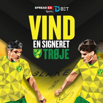 Eksklusive konkurrence i samarbejde med Spreadex &amp; Norwich City 🟡🟢

I skal tilmelde jer inde på linket her: spreadex.dk/sports/da/norw…

Bemærk at det er et krav at I følger min Instagram: instagram.com/dbet_betting 

Det er ikke et krav at man har en Spreadex konto, men hvis man