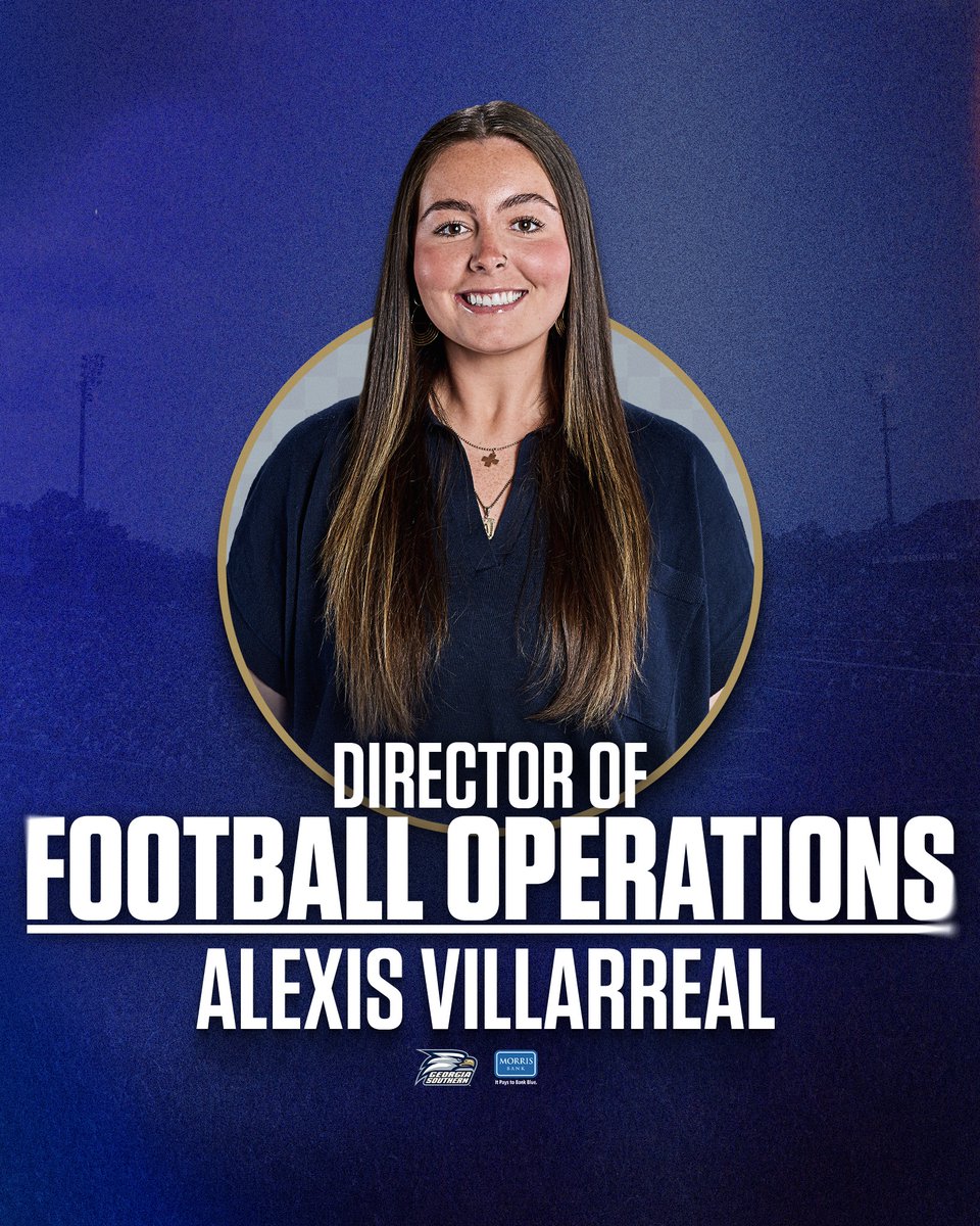 Georgia Southern Football (@gsathletics_fb) on Twitter photo Recruiting ➡️ Operations
After serving as our Director of On-Campus Recruiting this past season, <a href="/LexVillarreal1/">Lex Villarreal</a> has now been named our Director of Football Operations.
#HailSouthern Recruiting ➡️ Operations
After serving as our Director of On-Campus Recruiting this past season, <a href="/LexVillarreal1/">Lex Villarreal</a> has now been named our Director of Football Operations.
#HailSouthern