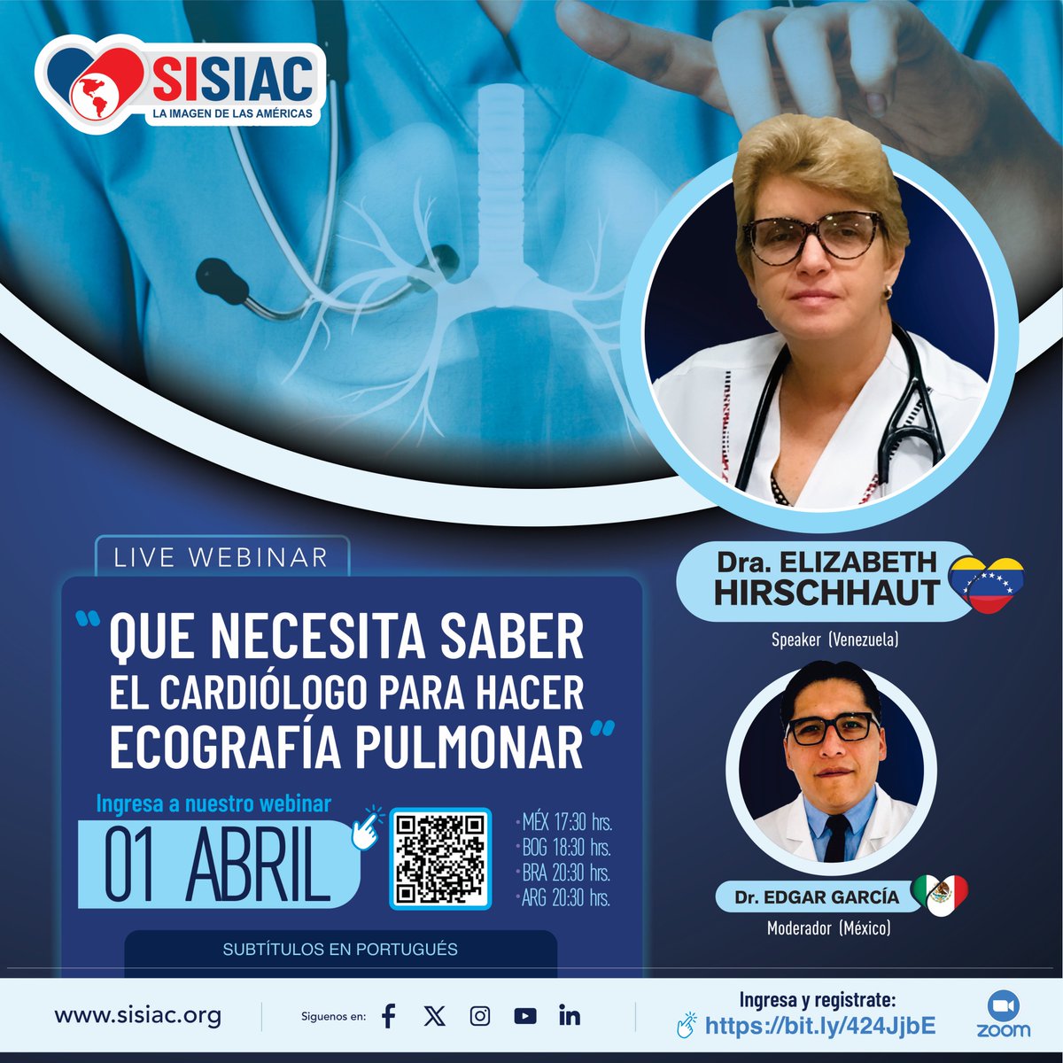 Continuando con nuestra propuesta académica, desde SISIAC los invitamos a participar del próximo Webinar 💻📚

📅 01 de abril

Link de conexión 👉 bit.ly/424JjbE 

Los esperamos ‼️