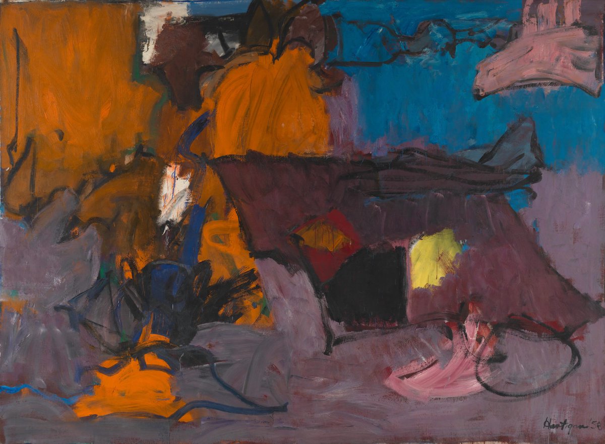 "A work of art is the trace of a magnificent struggle." – #GraceHartigan 

#HappyBirthday to the Abstract Expressionist painter Grace Hartigan 🎂

🎨Ireland (1958)