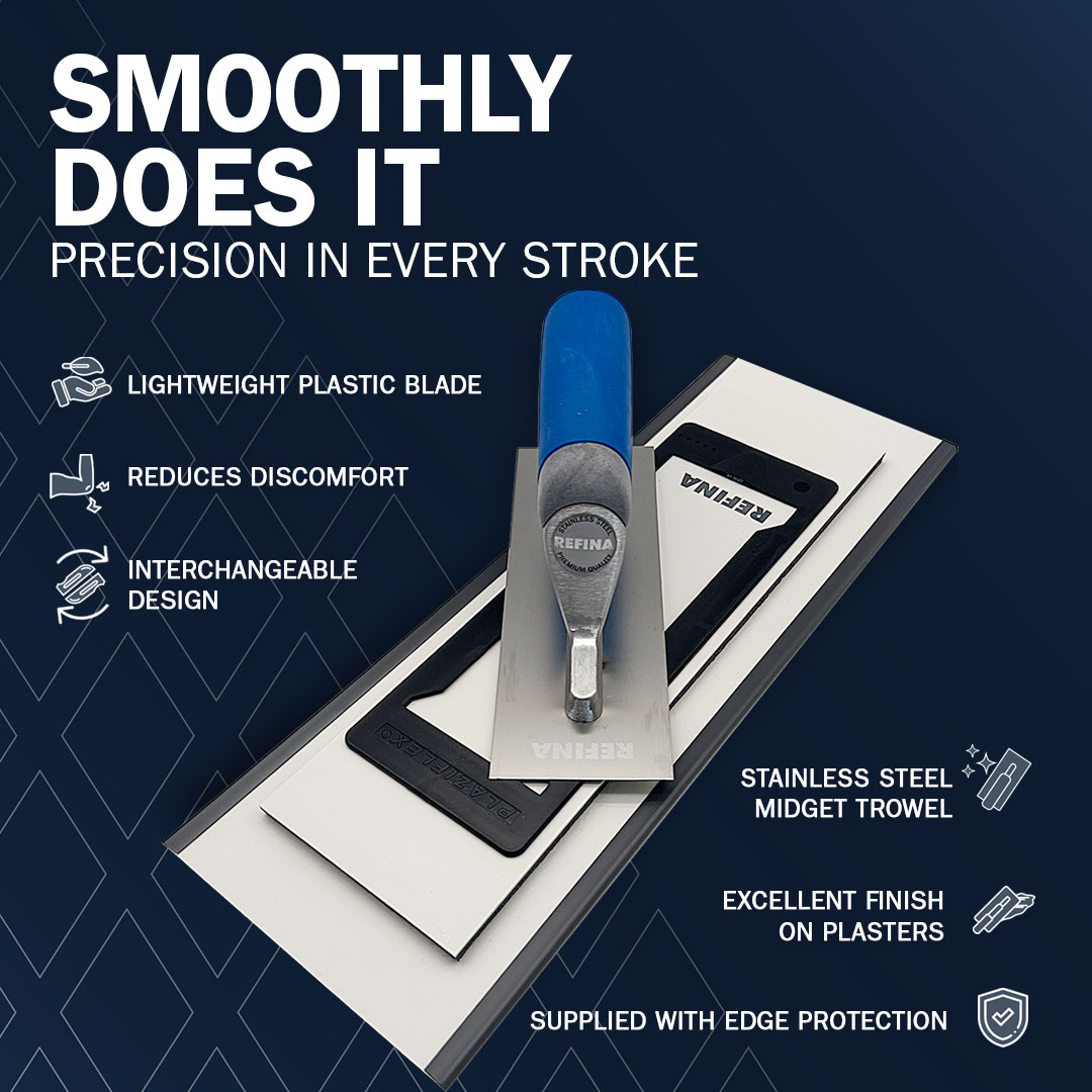 RefinaLtd's tweet image. You asked, we delivered!

Say hello to the newest additions to the Refina PLAZFLEX family!

🔵 1.5mm Grey – Ideal for finishing
🔵 2mm White – Perfect for flattening

Check them out: refina.co.uk/jolisearch?s=p…

#plastering #newtools #plasteringtools