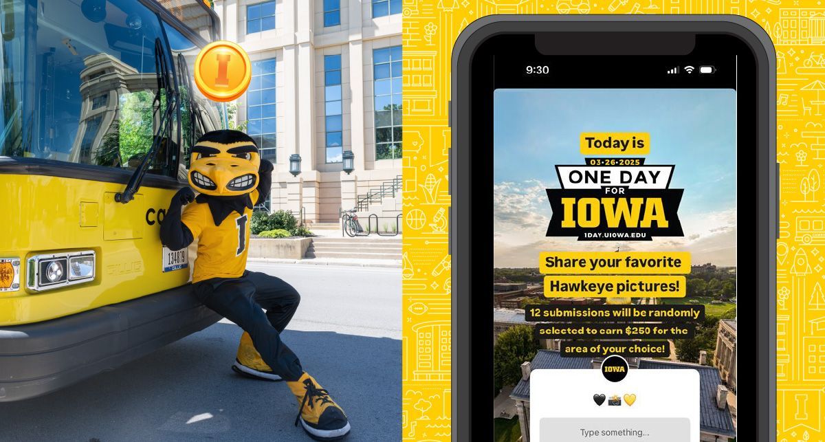 UIowa CAMBUS (@uiowacambus) on Twitter photo Win a bonus for CAMBUS! Visit the <a href="/Uiowa/">University of Iowa</a> Instagram story and submit your best Hawkeye photo. You could win an extra $250 for the Cambus Scholarship Fund. #1DayforIowa Win a bonus for CAMBUS! Visit the <a href="/Uiowa/">University of Iowa</a> Instagram story and submit your best Hawkeye photo. You could win an extra $250 for the Cambus Scholarship Fund. #1DayforIowa
