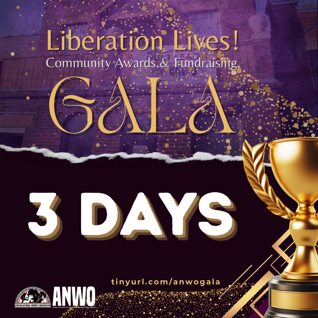 The countdown is ON! In 3 DAYS, we celebrate 10 years of building revolutionary power for African women through the African National Women’s Organization!

Let’s build—together. tinyurl.com/anwogala

#ANWO10Years #AfricanWomenMustLead