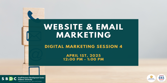Pennsylvania SBDC (@pasmallbusiness) on Twitter photo Join <a href="/WidenerSBDC/">Widener SBDC</a> for their #FREE "Website & Email Marketing" Webinar!
Learn how to build effective websites that convert visitors into customers and create email campaigns that drive engagement.
📆 4/1/25
⏰ 12:00 pm - 1:00 pm
📍Click here to register: pasbdc.ecenterdirect.com/events/32191 Join <a href="/WidenerSBDC/">Widener SBDC</a> for their #FREE "Website & Email Marketing" Webinar!
Learn how to build effective websites that convert visitors into customers and create email campaigns that drive engagement.
📆 4/1/25
⏰ 12:00 pm - 1:00 pm
📍Click here to register: pasbdc.ecenterdirect.com/events/32191