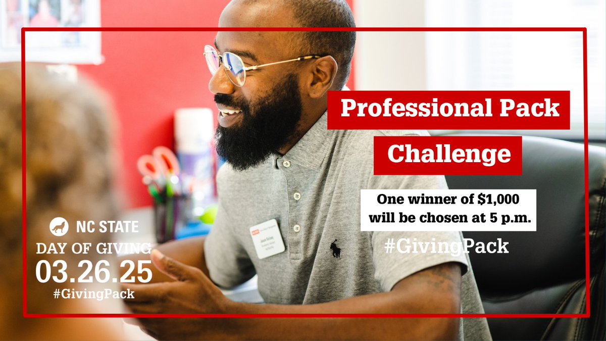 NC State Poole College of Management (@ncstatepoole) on Twitter photo .<a href="/NCState/">NC State University</a> professionals, we want to see how you're working today! 💼 Snap a 📸 of yourself or your team hard at work! 🚨
How to enter: ⤵️
♦️ Comment your photo on NC State’s LinkedIn post OR post on your own LinkedIn, tag NC State, use #GivingPack & mention Poole College. 🐺🐾 .<a href="/NCState/">NC State University</a> professionals, we want to see how you're working today! 💼 Snap a 📸 of yourself or your team hard at work! 🚨
How to enter: ⤵️
♦️ Comment your photo on NC State’s LinkedIn post OR post on your own LinkedIn, tag NC State, use #GivingPack & mention Poole College. 🐺🐾