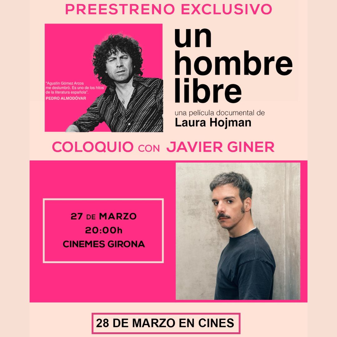 Casal Lambda (@casallambda) on Twitter photo Des del Casal Lambda us animem a aquesta preestrena!! Un documental de <a href="/laurahojman/">Laura Hojman</a> sobre Agustín Gómez Arcos, una figura imprescindible que val molt la pena descobrir.👐
Presentat per <a href="/CasalLambda/">Casal Lambda</a> i col·loqui amb <a href="/j_giner/">Javier Giner 🏳️🌈</a>
Demà als <a href="/Cinemes_Girona/">Cinemes Girona BCN</a> !! Des del Casal Lambda us animem a aquesta preestrena!! Un documental de <a href="/laurahojman/">Laura Hojman</a> sobre Agustín Gómez Arcos, una figura imprescindible que val molt la pena descobrir.👐
Presentat per <a href="/CasalLambda/">Casal Lambda</a> i col·loqui amb <a href="/j_giner/">Javier Giner 🏳️🌈</a>
Demà als <a href="/Cinemes_Girona/">Cinemes Girona BCN</a> !!