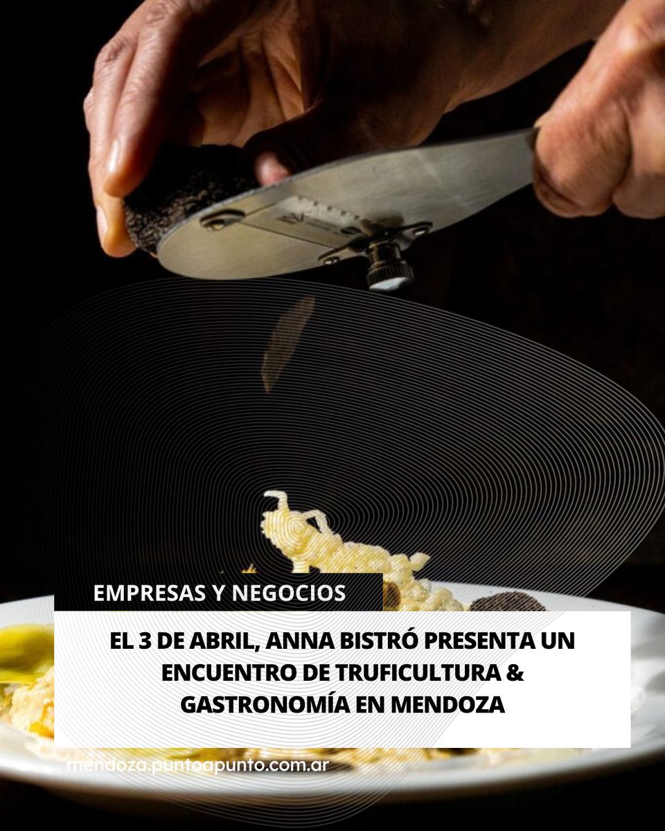 En su cava de la calle Juan B. Justo, recibirá al experto francés Lionel Masbou, quien ofrecerá una charla introductoria gratuita sobre el cultivo y la comercialización de trufas negras.

mendoza.puntoapunto.com.ar/el-3-de-abril-…