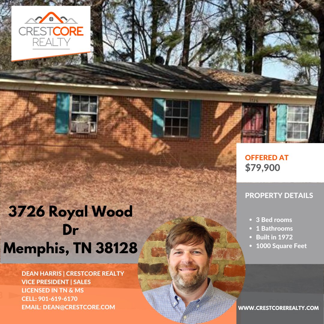 What a great addition to your rental portfolio this will be. This property is located near jobs and commerce.

#realestate #realestateinvestment #Justlisted #sold #broker #mortgage #homesforsale #ilovememphis #memphistennessee #Memphis