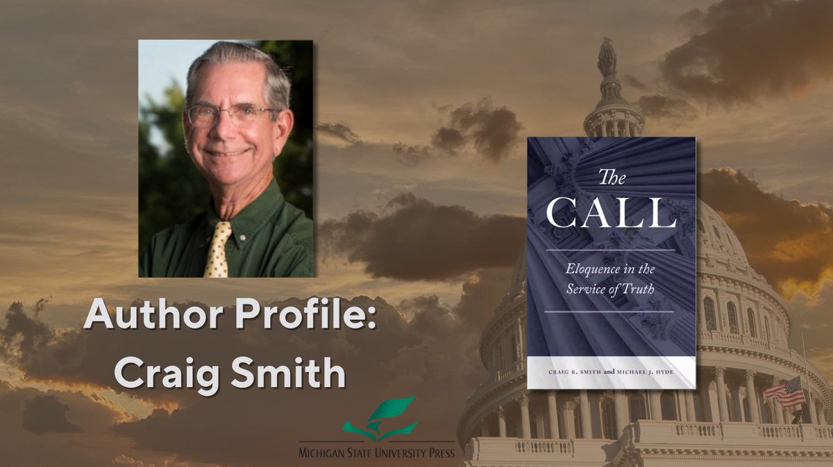 Author Profile: Craig Smith – In our latest blog post, author Craig Smith shares his insight on political rhetoric and how it relates to a phenomenon they (Smith, Hyde) refer to as “the call.”

🔗 Read more here: msupress.org/blog/2025/03/2…