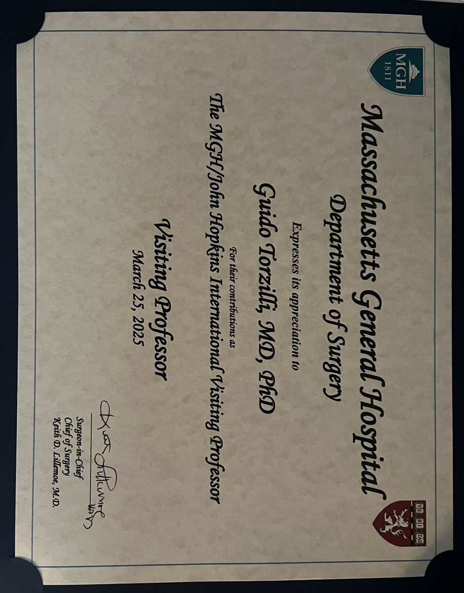 TorzilliGuido's tweet image. Honored for giving for the 2nd time Grand Round Lecture as Visiting Professor @MGHSurgery. Emotional sharing expertise and personal track with Dr Lillemoe & colleagues & residents. @IHPBA @SSATNews @IASGO_1988 @AHPBA @EAHPBA @Aicep4 @HumanitasMilano @HUNIMED