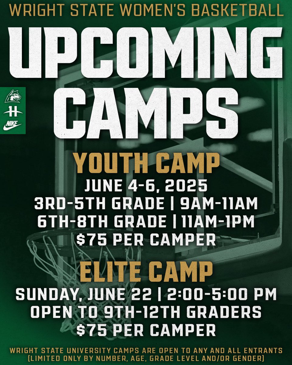 Basketball camps are officially live! 🐺🏀

Whether you're looking to develop your skills at Youth Camp or take your game to the next level at Elite Camp, we've got the perfect opportunity for you. Don't miss out—register today!

Sign up now ➡️ bit.ly/WBBCamps2025