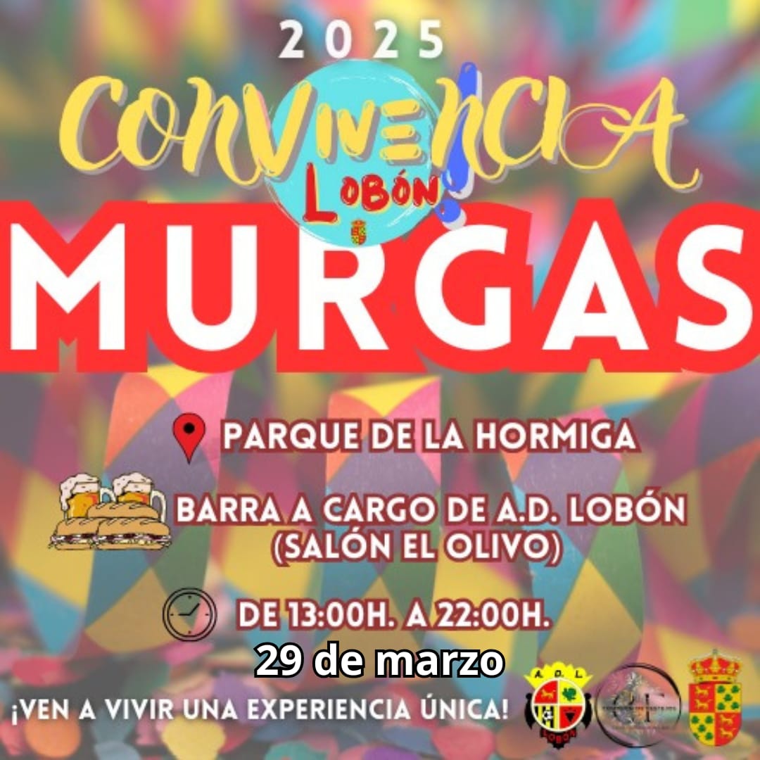 Este Sábado estaremos conviviendo y cantando con las buenas gentes de Lobón. Nuestra segunda casa. Nos vemos por allí. Llevaremos además el Artefacto para animar la cosa. Saludos para todos !! Viva en post-carnaval.