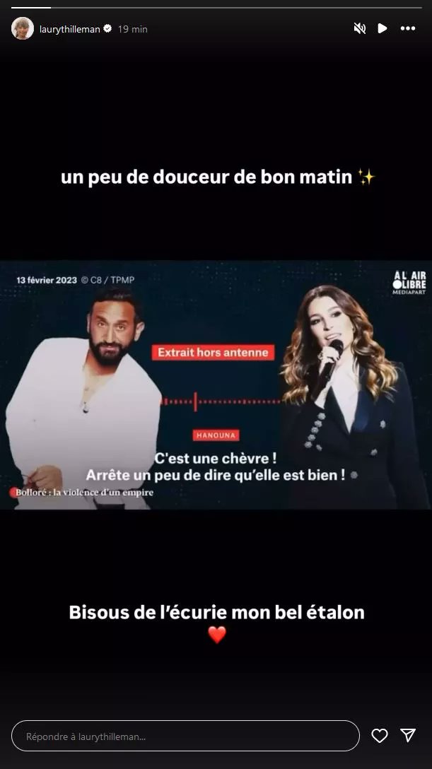 « Bisous de l'écurie mon bel étalon »

La réponse parfaite sur Instagram de Laury Thilleman à Cyril Hanouna