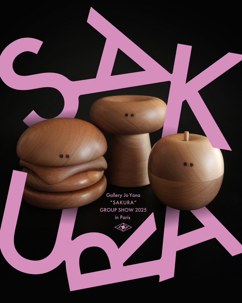 【Group Show Information】
フランス・パリのGallery Jo Yanaで開催される「桜」をテーマにした、アジアアーティスト18名が参加のグループ展にEMUも出展します。私は故郷である岡山産の桜の木材を使った特別な彫刻作品を3点展示販売します。
皆さん、どうぞよろしくお願いいたします。
-
EMU will