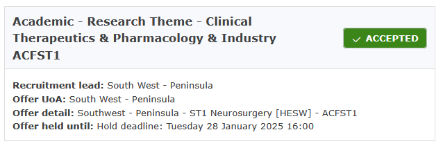 ollieburtonmed's tweet image. Absolutely overwhelmed and delighted to accept an @NIHRresearch Academic Clinical Fellowship in Neurosurgery. Getting here has been a journey, and would have been completely impossible without the support of my friends, colleagues and mentors. Now the real work starts! 🧠