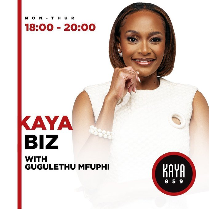 KayaON959's tweet photo. Markets. Economics. Wealth. Business. Finance.
It's time for #KayaBiz with @gugumfuphi 

📈 Guest: Ole Mphahlele, Equity Trader at FNB Wealth and Investment
📈 Guest: Charles Molapisi, CEO of MTN SA
📈 Guest: Faye Mfikwe, Chief Marketing Officer of FNB 
📈 Guest: Elize Kruger, BankServ's Independent Economist
📈 Guest: Heidi Barends, Head of Sustainable Finance, Absa CIB
📈 Guest: Hayley Parry, Money Coach and Facilitator at 1Life’s Truth About Money

#Ekasinomics

📲WhatsApp 063 688 0959 

📻 https://t.co/FI1sZc2HOe