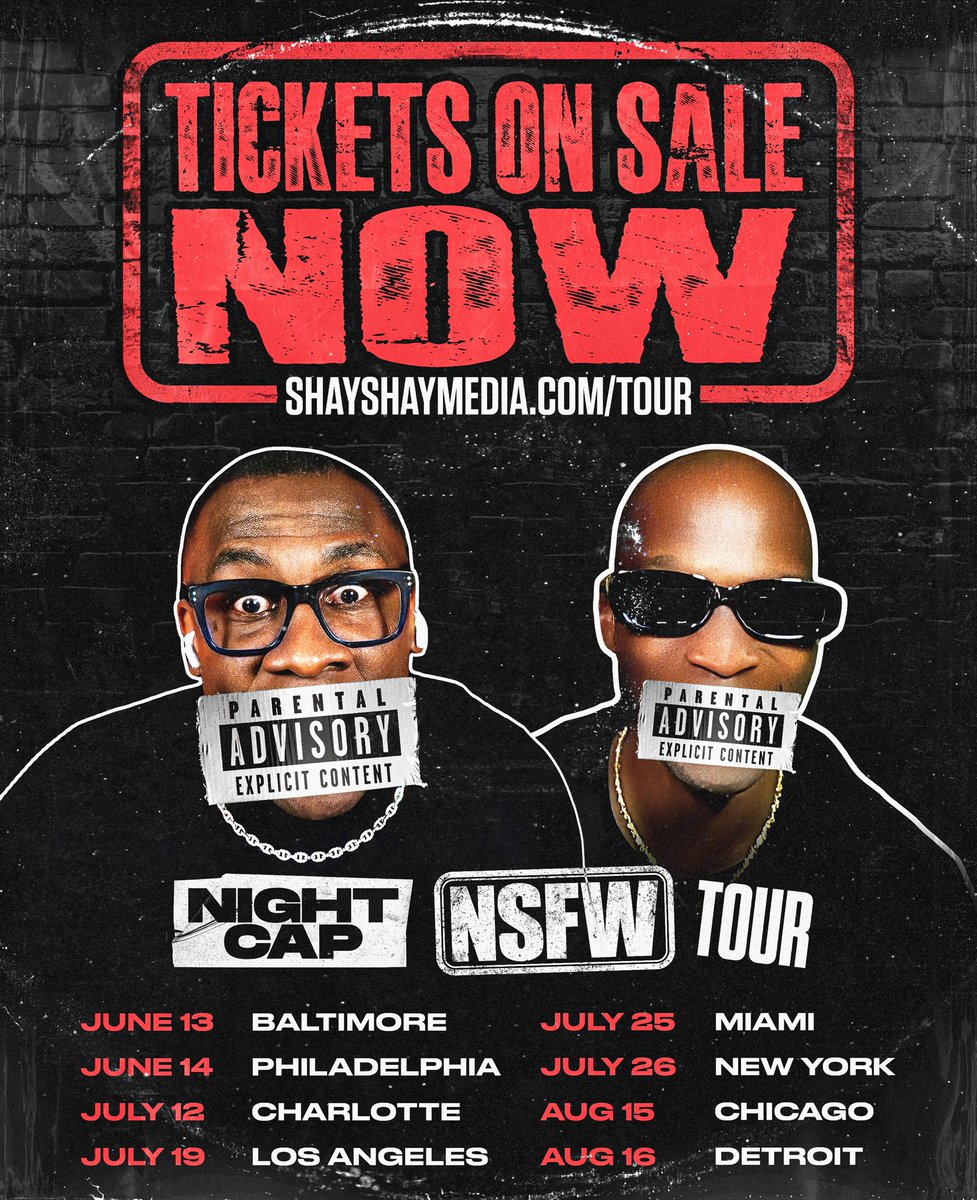 Aye, man, yall play too damn much! We don’t know what yall did, but yall crashed out isht out so NOTHING was working at 11a except us trying to figure out wtf was goings on 😭 tickets are live now so yall better sell them out behind all this 😂 shayshaymedia.com/tour