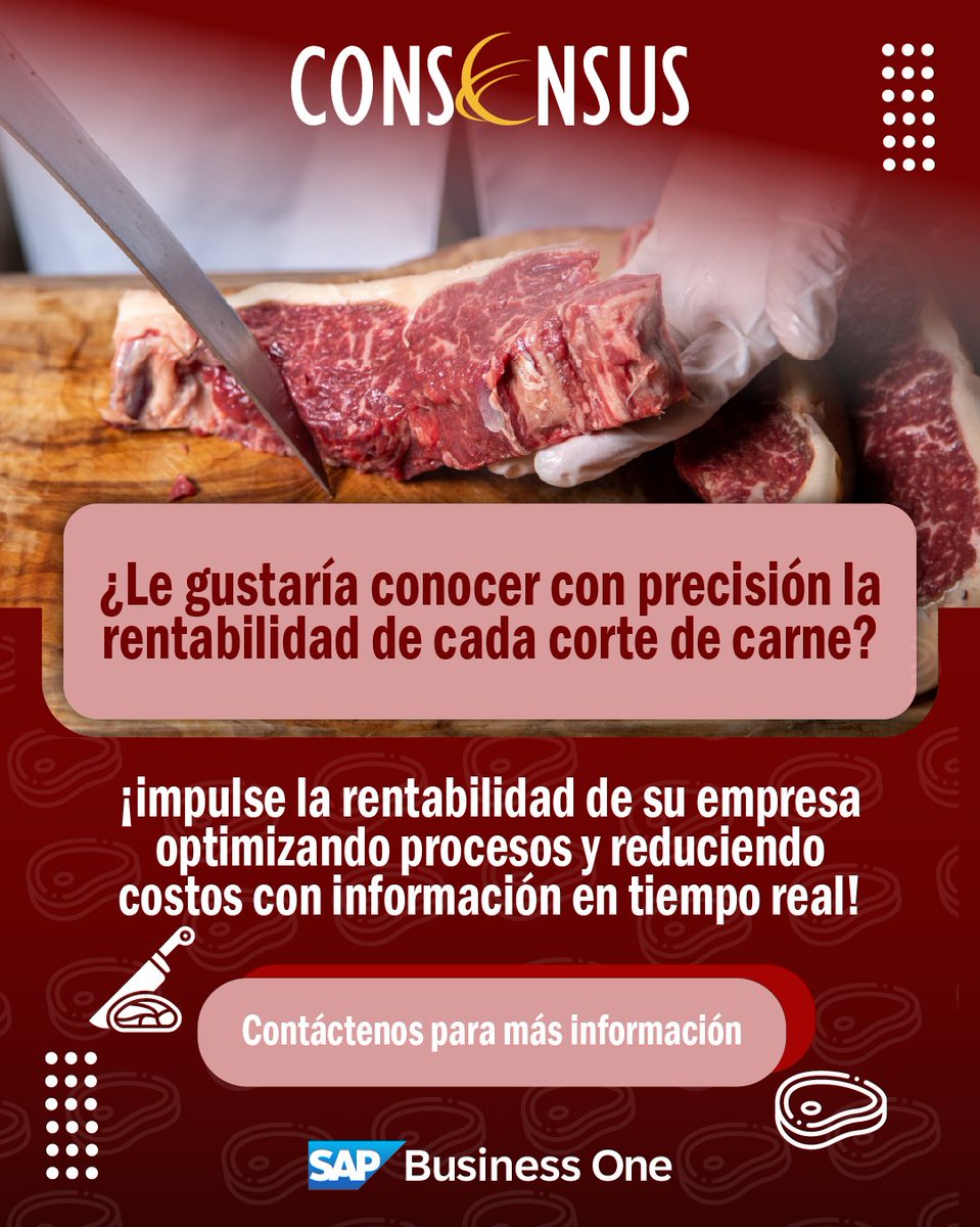 Con <a href="/SAPBusinessOne/">SAP Business One</a>
💡Calcule automáticamente costos y márgenes por corte
⚖️Control y seguimiento de las básculas para una gestión precisa del peso y costos
📊Distribuya costos según peso y rendimiento
📈Optimice la rentabilidad con reportes detallados
📩hubs.la/Q03dnHtB0