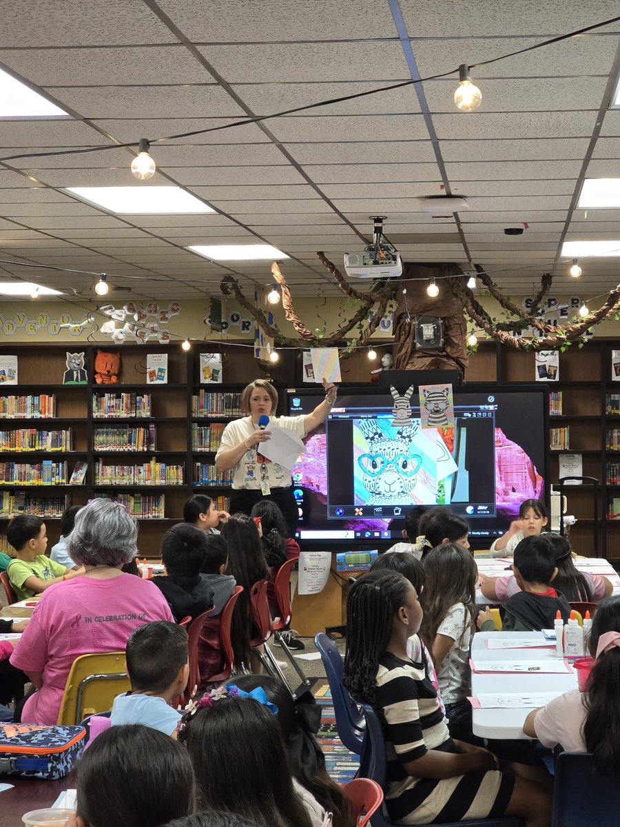 Second grade AR party! All my students earned a spot at the art table! Thank you to our  <a href="/YoungPISD/">Young Elementary</a> fabulous librarian Mrs. Scott for hosting our AR events. <a href="/PISD_LandIM/">Pasadena ISD Libraries & IM</a>