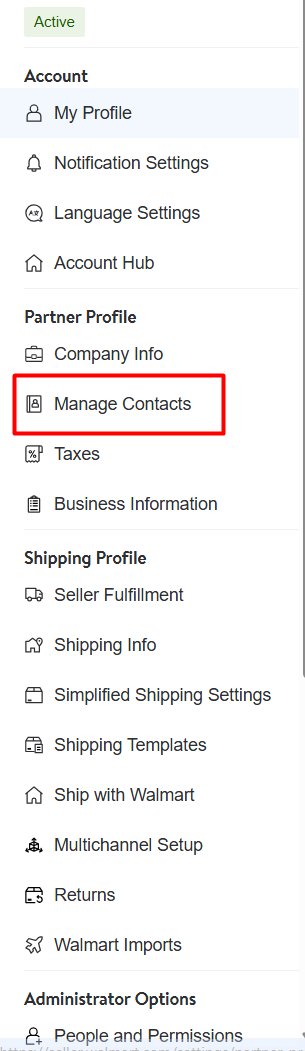 If you sell on Walmart, go to Settings → Partner Profile → Manage Contacts and make sure all your contact info is valid.

I’ve been unable to sell for 3.5 weeks due to a Inform Act phone number verification issue (Walmart’s fault), don’t let it happen to you.

Check it now.