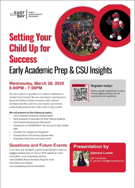 Register using the QR code on flier!